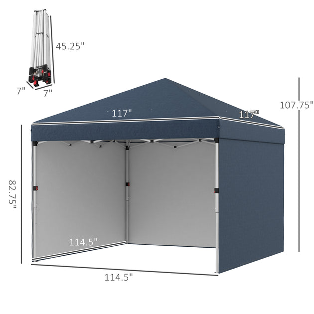Hivvago Height-Adjustable Party Tent Beige 7