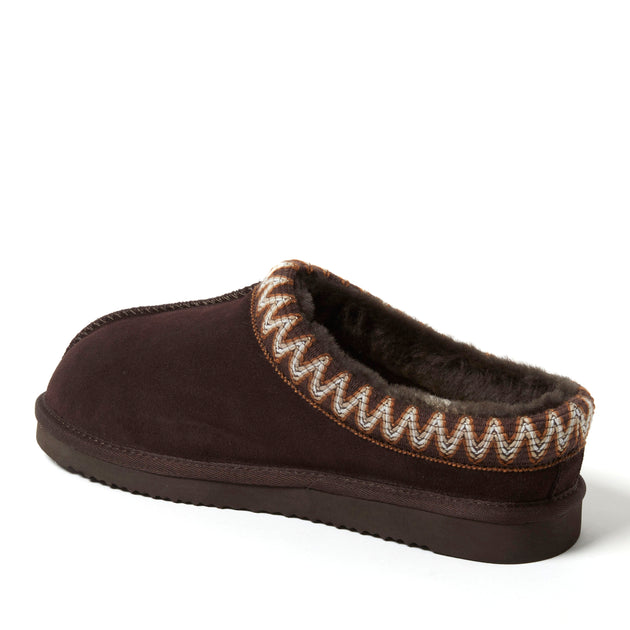 Fireside by Dearfoams Grafton Clog Slipper Grey US 8 4