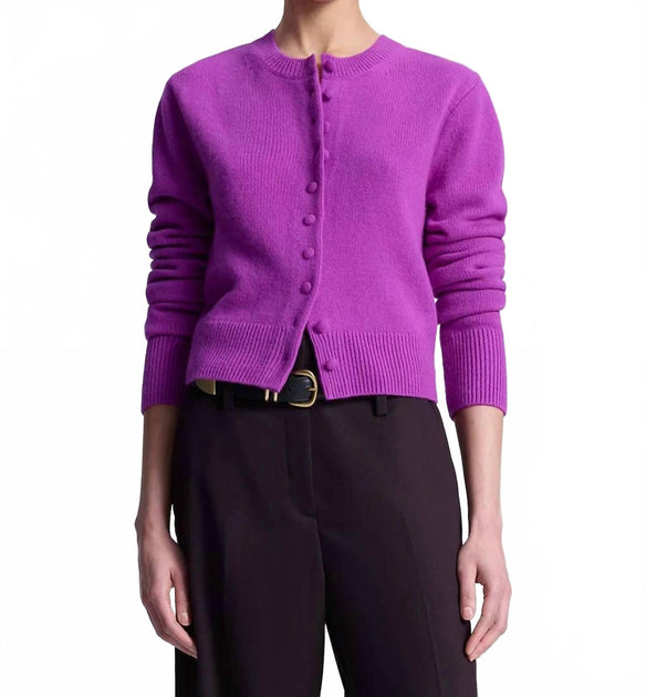 A.L.C. Skyler Cashmere Cardigan Pink Small 2