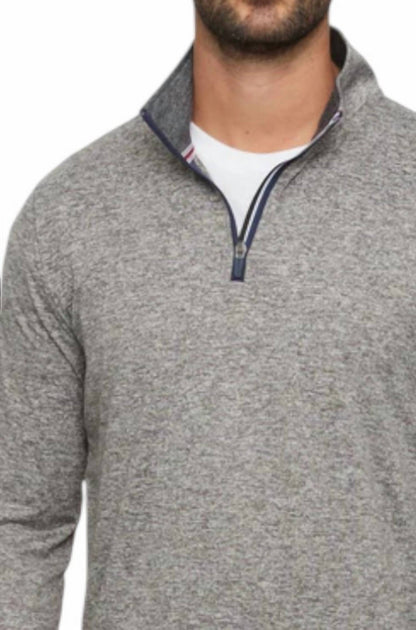 Flags & Anthem Lightweight Performance 1/4 Zip Sweater Grey Large 3