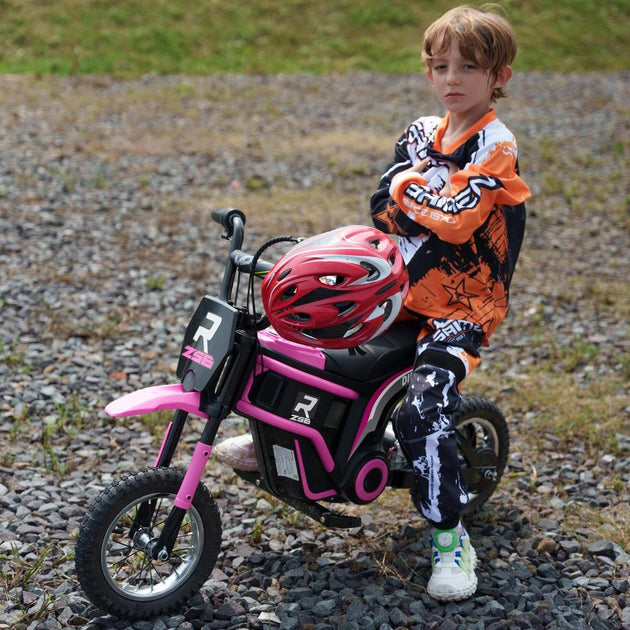 BreeBe Aosom Moto Cross Électrique Rose 3