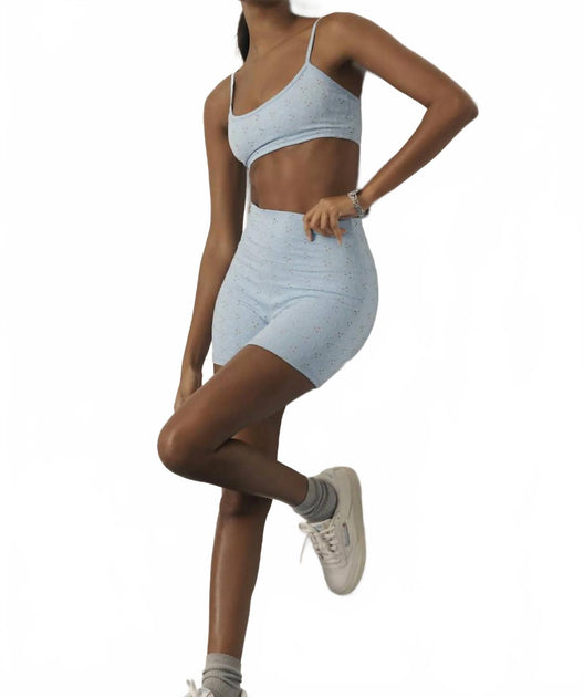 strut this Eyelet Short Blue Medium 2