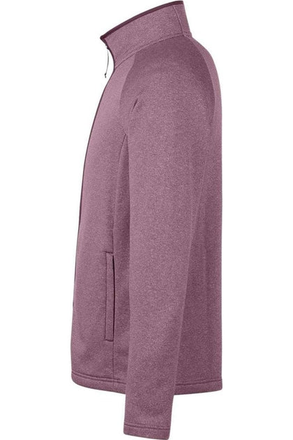 CORE365 Venture Heathered Stripe Full-Zip Pink 5XL 4