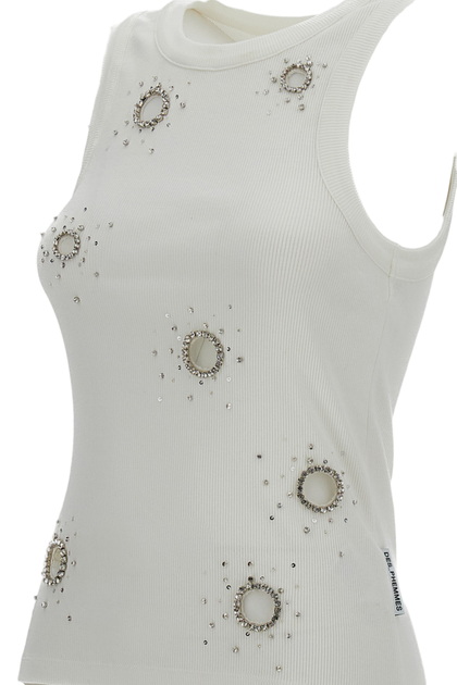 Des Phemmes Tailliertes Tank Top Weiß EU 44 4