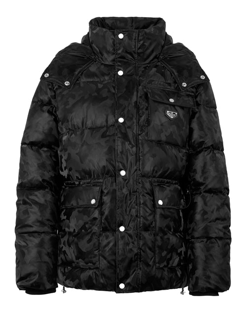 Philipp Plein Puffer Jacket Camouflage Black XL 2