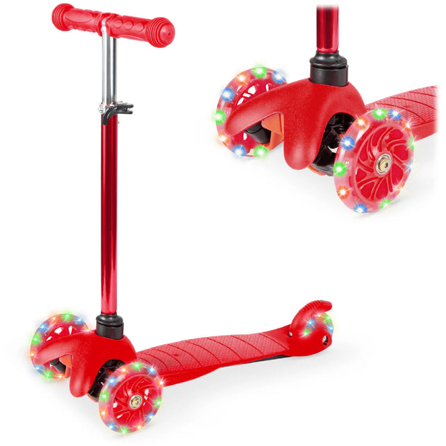 Best Choice Products Kinder Mini Kickroller mit leuchtenden Rädern 2