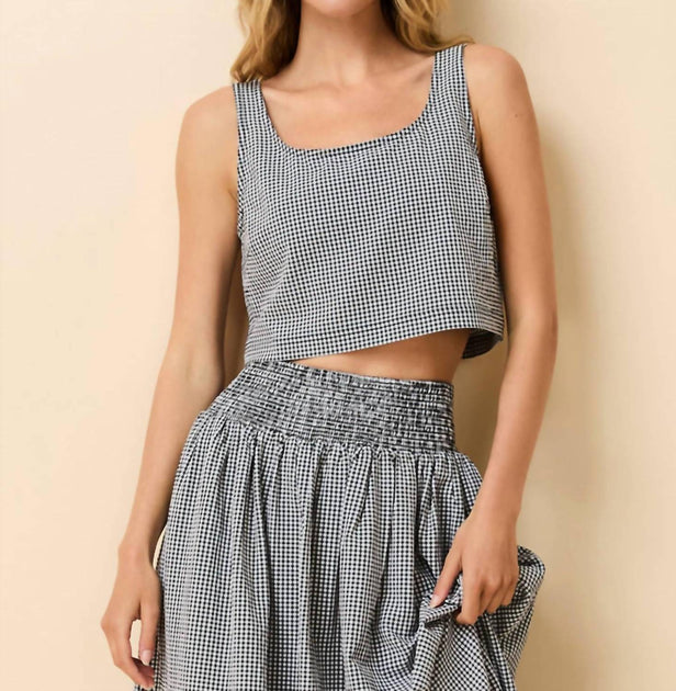 Solid & Striped Anise Scoop Neck Top Schwarz Large 2