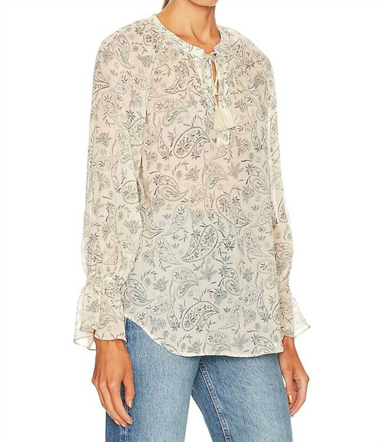 Joie Cecarina Blouse Beige XS 4