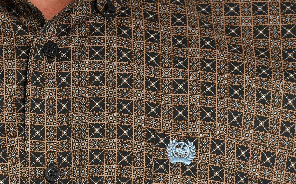 CINCH Langarmhemd mit Knopfleiste Braun XXLarge 4