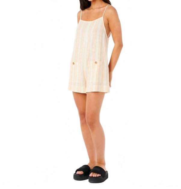 Rip Curl Classic Surf Stripe Romper Beige Medium 3