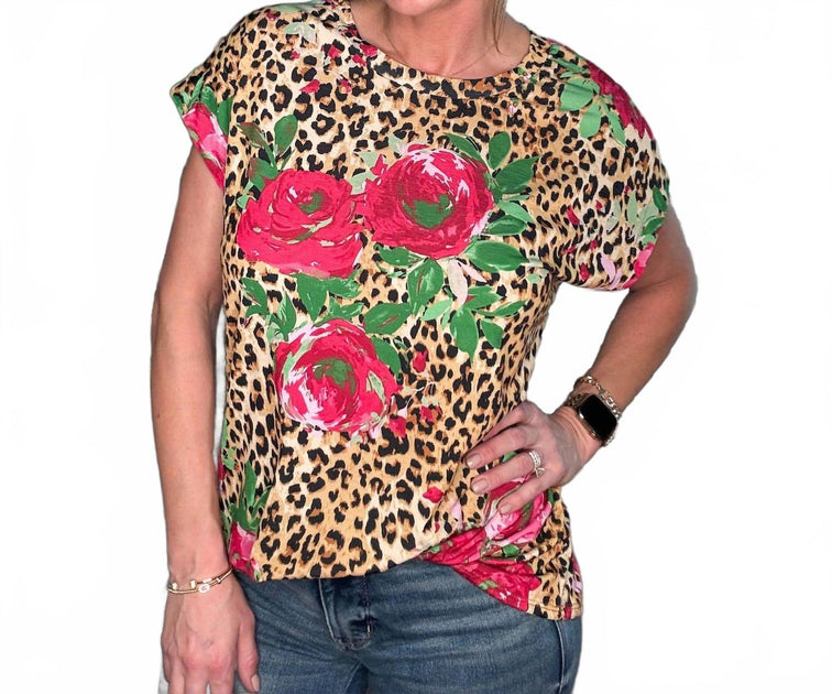 Sew In Love Print Top Multi 2X 3