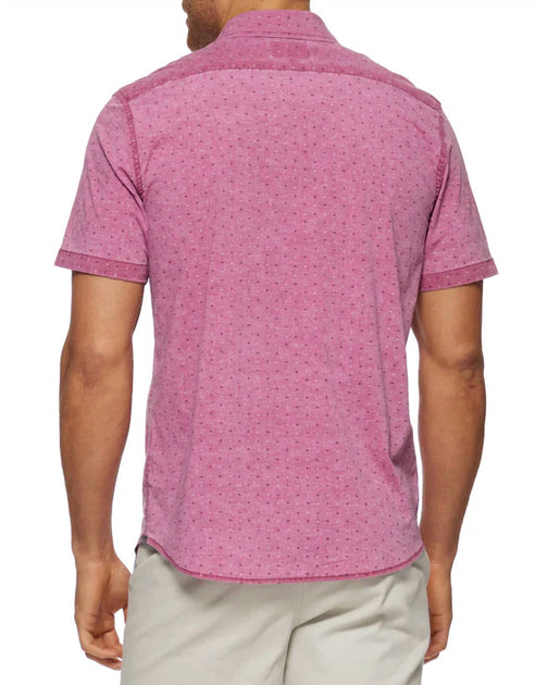 Flags & Anthem Gardendale Short Sleeve Shirt Pink Large 3
