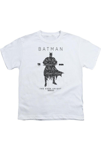T-shirt Gildan Batman Paislety Silhouette Blanc Medium 2