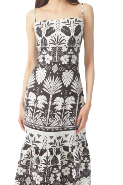 Gilner Farrar Devora Midi Dress Black US 4 3