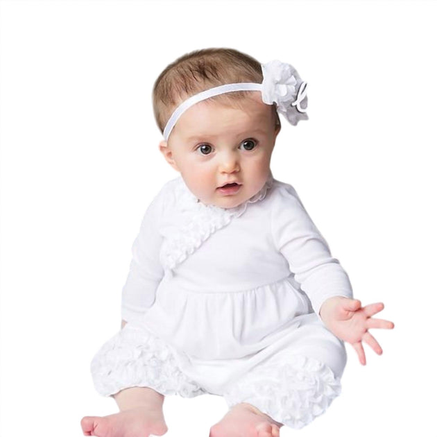 Lemon Loves Layette Olivia Romper White 0-3 Months 4