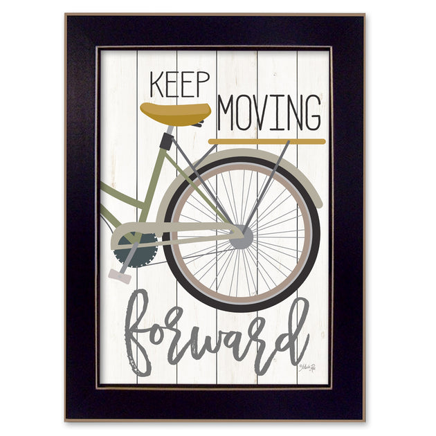 Hivvago Moving Forward Framed Print Wall Art Black 3