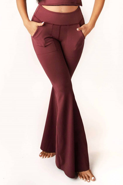 Yoga Democracy Bell Bottom 2.0 Pants Red XLarge 2