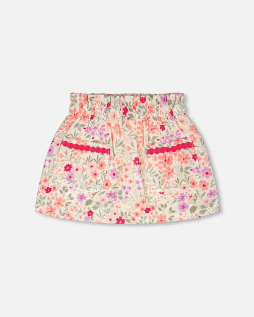 Deux par Deux Skort en Mousseline Off White 18-24 Mois 2