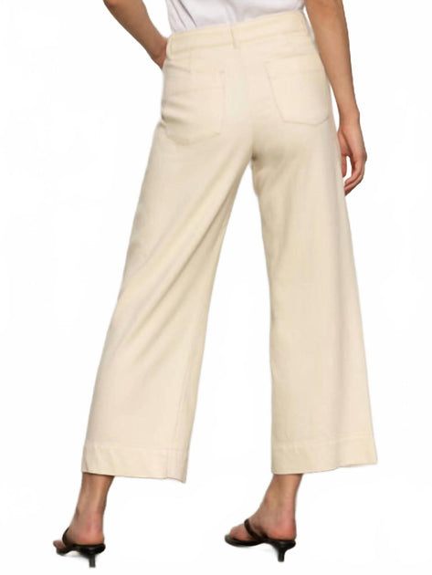 Sanctuary Soft Marine Wide Leg Crop Pants Beige 26 4