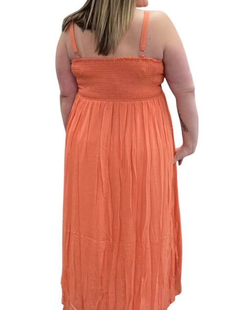 White Birch Tank Dress Pink Plus Size 1X 3