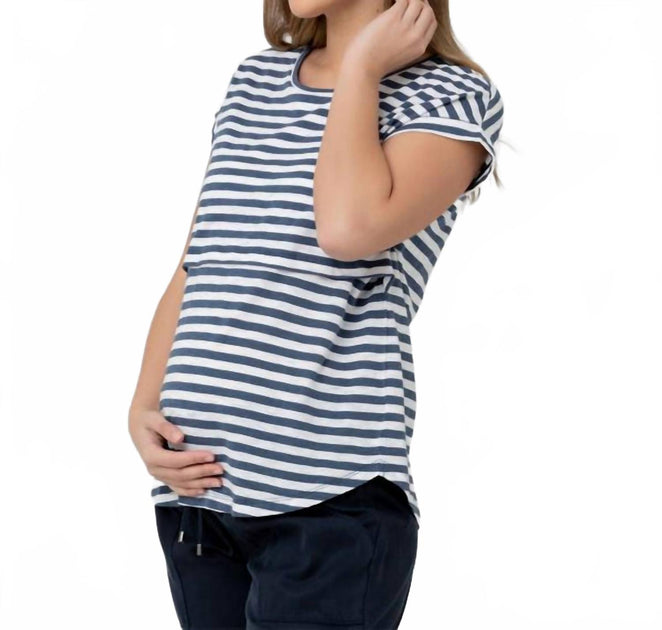 Ripe Lionel Nursing Tee Blue Small 4
