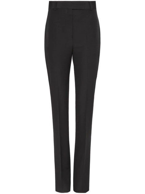 Ferragamo Tailored Virgin Wool Trousers Black EU 40 2