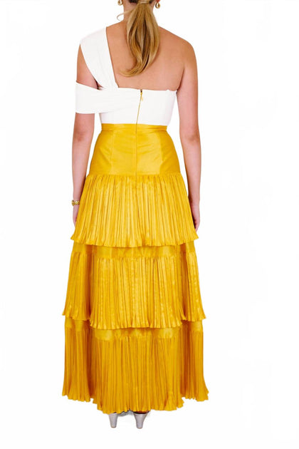 Hutch Rhea Maxi Dress White US 4 3