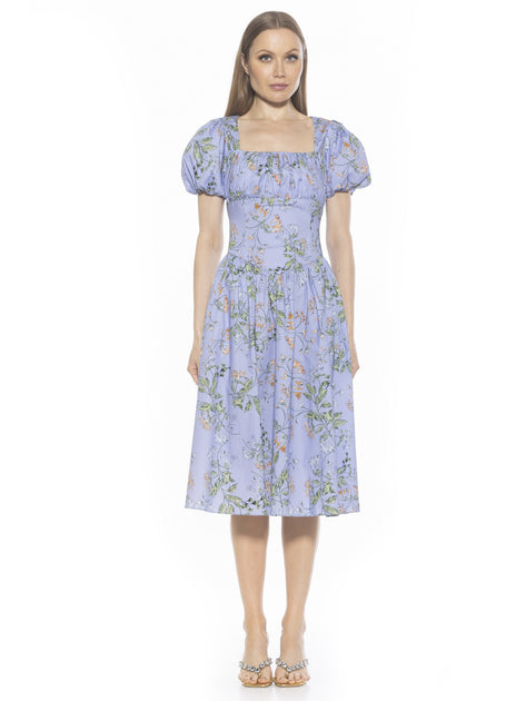 Alexia Admor Jessi Midi Dress Multi US 2 3