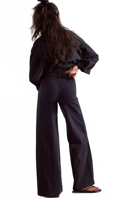 Free People Libre Wide Leg Jeans Blue 28 3