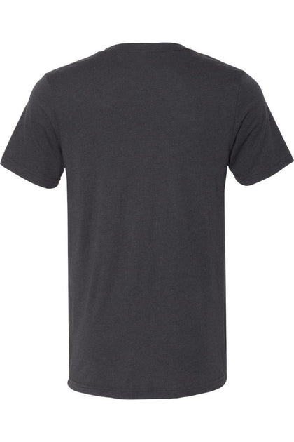 BELLA + CANVAS Triblend V-Neck Short Sleeve Tee Grey Small 3
