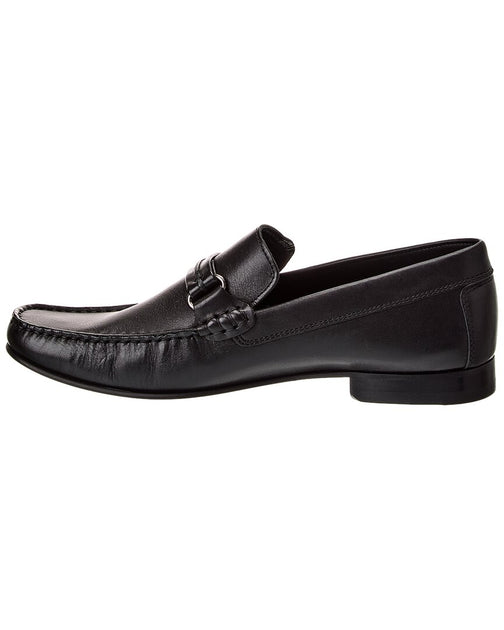 Donald Pliner Donnie Leather Loafer Black US 8 3