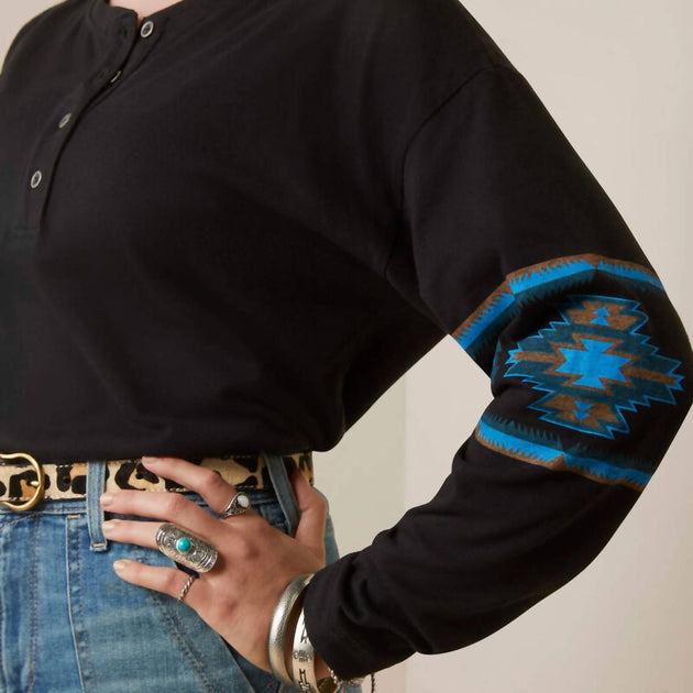 Ariat Relaxed Henley Top Black XXL 4