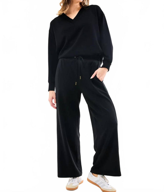 Mary Square Cloudsilk Straight Leg Pants Black Medium 2