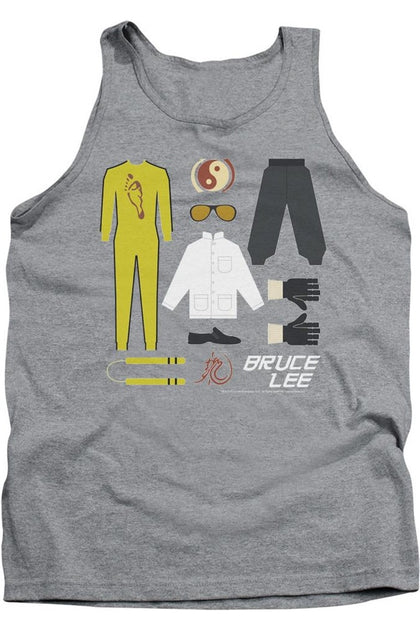 Gildan Bruce Lee Geschenk-Set Tank Top Grau Large 2
