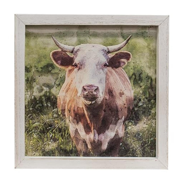 Hivvago Red Cow Framed Portrait 2