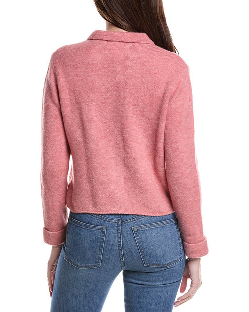 Anna Kay Natalia Cashmere-Blend Cardigan Pink Large 3