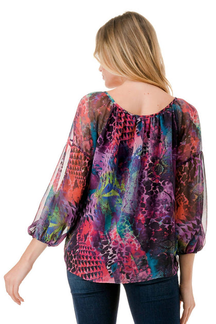 VaVa Jane Front Keyhole Top Multi XL 4