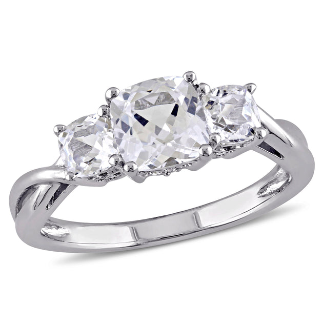 Mimi & Max Engagement Ring White Gold US 5 2