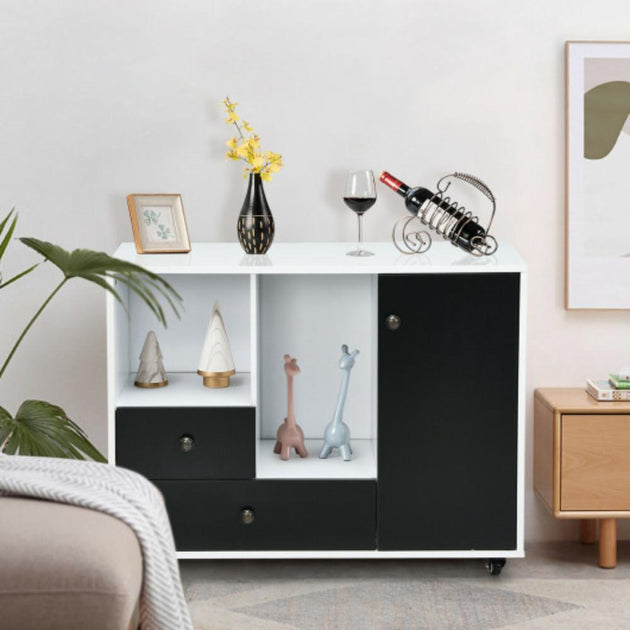 Hivvago Lateral Filing Cabinet Black 3