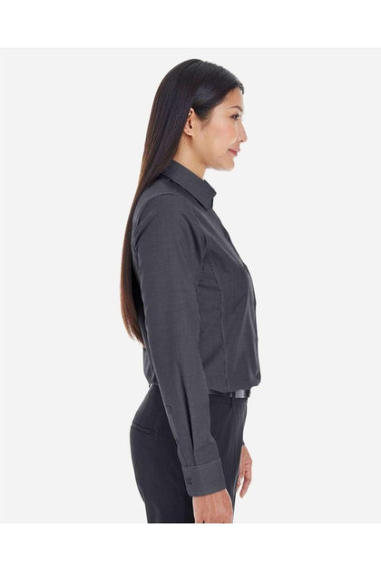 Devon & Jones Damen Crown Collection Royal Dobby Hemd Grau XLarge 3