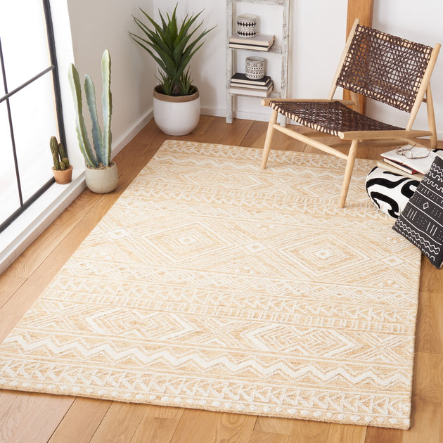 Safavieh Metro Hand-Tufted Area Rug Gold/Ivory 2