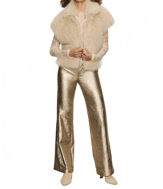 Sanctuary Cadence Relaxed Straight Pants Gold 25 3