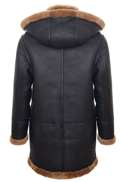 Infinity Helsinki Hooded Duffle Coat Black Medium 4