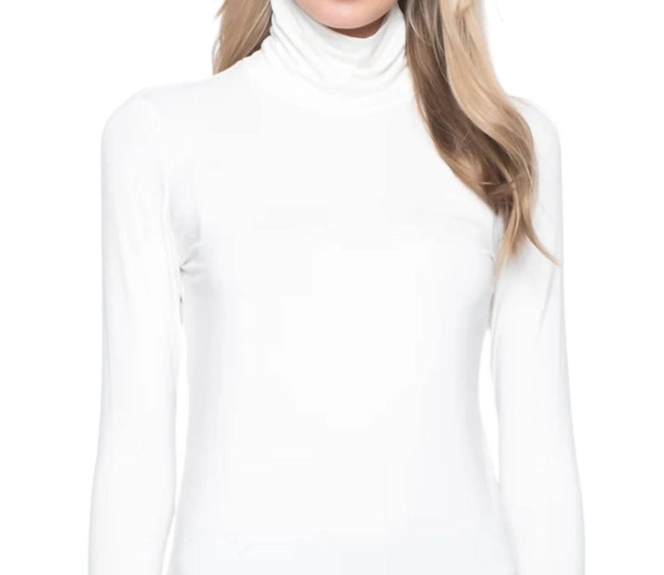PICADILLY Turtleneck Top White Large 3