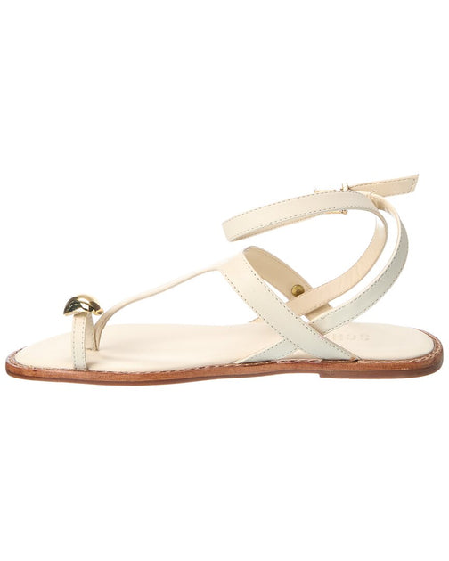 Schutz Elysa Flat Sandal White US 9.5 3