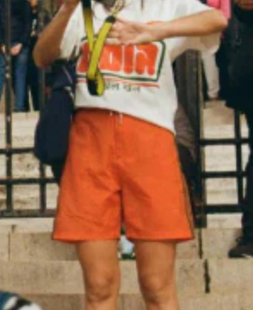 Made Some Long Short Shorts Orange US 8 3