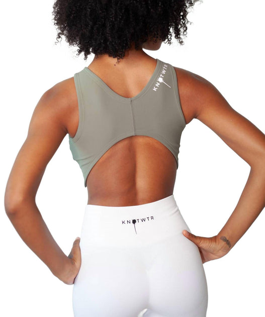knotWTR Sports Bra Grey Large 3