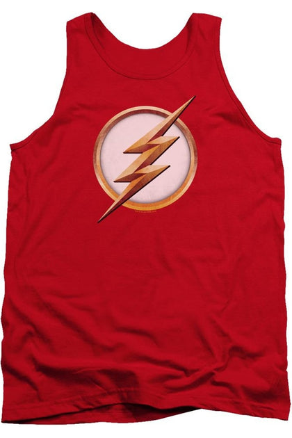Gildan Flash Season 4 Logo Tank Top Red Medium 2