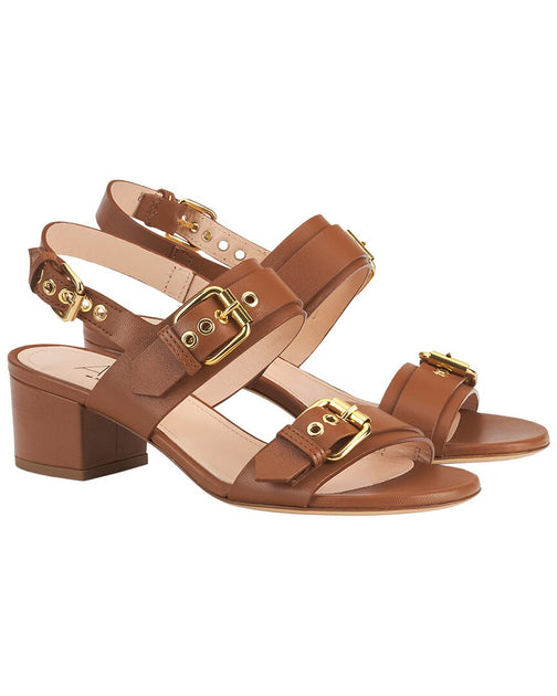 AGL Lala Straps Leather Sandal Brown EU 35 3