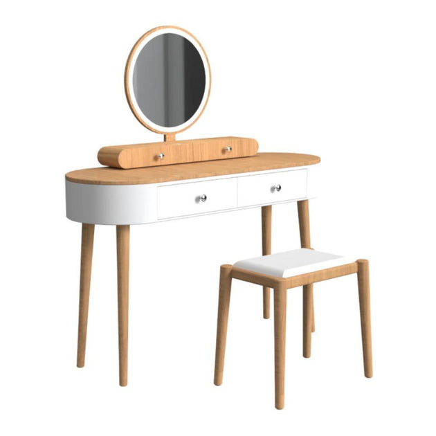 Hivvago Makeup Vanity Table Set White 2